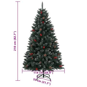 Artificial Christmas Tree with 300 LEDs - 210 cm Height