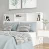 Headboard Cabinet White 160x19x103.5 cm Colour white Size 160 x 19 x 103.5 cm Quantity in Package 1 