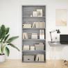 Book Cabinet Grey Sonoma - Engineered Wood Storage Solution