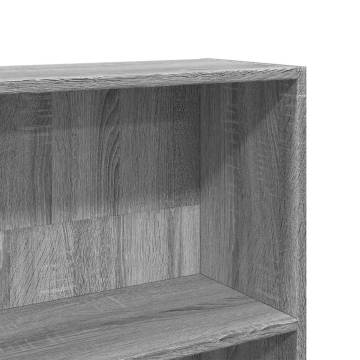 Book Cabinet Grey Sonoma - Engineered Wood Storage Solution