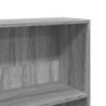 Book Cabinet Grey Sonoma - Engineered Wood Storage Solution