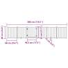 Dog Gate with Door - Foldable 6 Panels White 300 cm Solid Wood