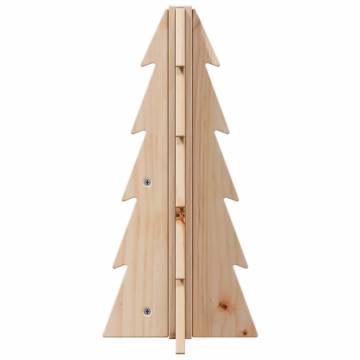 Wooden Christmas Tree 49cm - Solid Pine Holiday Decoration