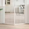  Dog Gate Foldable 2 Panels White 160 cm Solid Wood Fir Colour white Size 80 x 90 x 2 cm Quantity in Package 2 