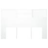 Stylish White Headboard Cabinet - 160x19x103.5 cm