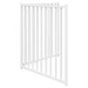 Foldable Dog Gate - 2 Panels White Solid Wood 160 cm | HipoMarket