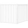 Foldable Dog Gate - 2 Panels White Solid Wood 160 cm | HipoMarket