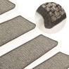  Stair Mats Self-adhesive 15 pcs 65x21x4 cm Grey and Beige Colour grey and beige Quantity in Package 15 