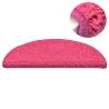 Carpet Stair Treads - Pink 15 pcs | 56x17x3 cm | HiPoMarket