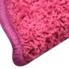 Carpet Stair Treads - Pink 15 pcs | 56x17x3 cm | HiPoMarket