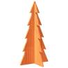 Wooden Christmas Tree Decoration - Wax Brown - 59.5 cm