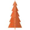 Wooden Christmas Tree Decoration - Wax Brown - 59.5 cm