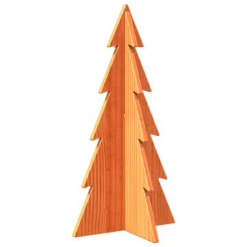 Wooden Christmas Tree Decoration - Wax Brown - 59.5 cm