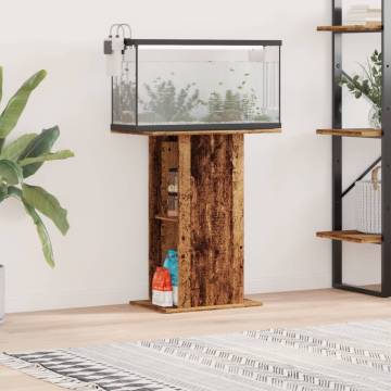 Aquarium Stand Old Wood - Stylish & Durable | Hipo Market