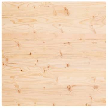 Solid Wood Pine Square Table Top - 90x90x2.5 cm