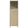 4 Piece Bathroom Furniture Set - Sonoma Oak Engineered Wood