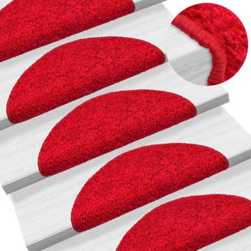 Stair Mats 10 pcs 56x17x3 cm Red | Non-Slip Protection