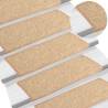  Stair Mats Self-adhesive 15 pcs Light Brown 65x21x4 cm Colour light brown Quantity in Package 15 