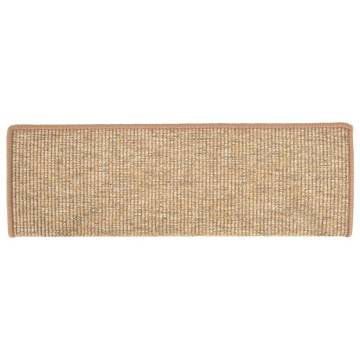 Self-Adhesive Stair Mats - 15 Pcs Light Brown | HipoMarket