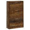 Shoe Cabinet Smoked Oak 63x24x103 cm - Stylish Storage Solution