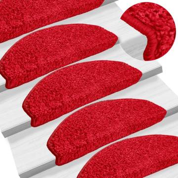 Stair Mats 10 pcs Red - Non-Slip and Washable | HiPoMarket UK