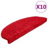 Stair Mats 10 pcs Red - Non-Slip and Washable | HiPoMarket UK