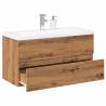  Sink Cabinet with Built-in Basin Artisan Oak 101x39.5x49 cm Colour artisan oak Size 100 x 38.5 x 45 cm Quantity in Package 1 Model without faucet & drain 