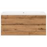 Stylish Sink Cabinet with Built-in Basin - Artisan Oak 101x39.5 cm