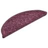 Carpet Stair Treads - 15 pcs Dark Purple - Non-Slip & Washable