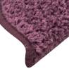 Carpet Stair Treads - 15 pcs Dark Purple - Non-Slip & Washable