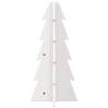 Wooden Christmas Tree Decoration - 49 cm Solid Pine - White