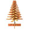 Wooden Christmas Tree Decoration - Wax Brown 100 cm Solid Pine