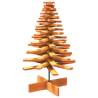 Wooden Christmas Tree Decoration - Wax Brown 100 cm Solid Pine