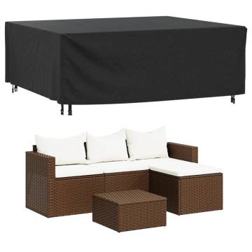 Waterproof Garden Furniture Covers - 2 pcs Black 200x160 cm