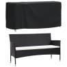 Waterproof Garden Furniture Covers 2 pcs - 180x70x90 cm - Black