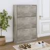  Shoe Cabinet Concrete Grey 63x24x103 cm Engineered Wood Colour concrete grey Quantity in Package 1 Height 103 cm Width 63 cm 