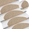  Stair Mats Self-adhesive 15 pcs Dark Beige 65x21x4 cm Colour dark beige Size 65 x 25 cm Quantity in Package 15 