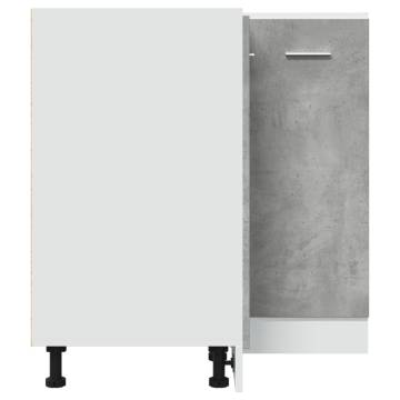 Concrete Grey Kitchen Cabinet - Stylish & Practical Storage