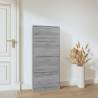 Shoe Cabinet Grey Sonoma 59x17x150 cm | Stylish Storage Solution