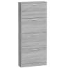 Shoe Cabinet Grey Sonoma 59x17x150 cm | Stylish Storage Solution