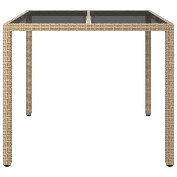 Stylish Poly Rattan Garden Table - 90x90 cm | HipoMarket