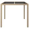 Stylish Poly Rattan Garden Table - 90x90 cm | HipoMarket