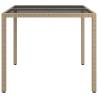 Stylish Poly Rattan Garden Table - 90x90 cm | HipoMarket