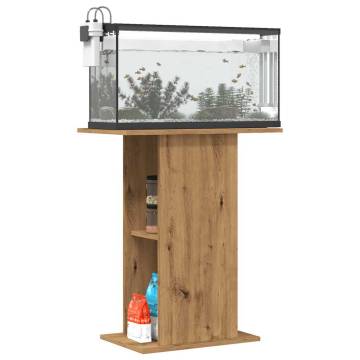 Stylish Aquarium Stand in Artisan Oak - 36x60.5x72.5 cm