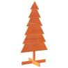 Wooden Christmas Tree Wax Brown 120 cm | Unique Holiday Decoration