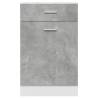 Drawer Bottom Cabinet - Concrete Grey 50x46x81.5 cm | HipoMarket