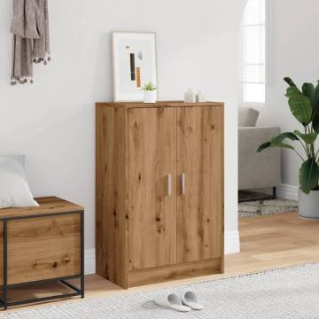 Shoe Cabinet Artisan Oak - Elegant Storage Solution | HipoMarket