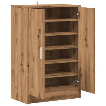 Shoe Cabinet Artisan Oak - Elegant Storage Solution | HipoMarket