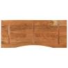 Solid Acacia Desk Top 120x50cm - Natural Wood Finish