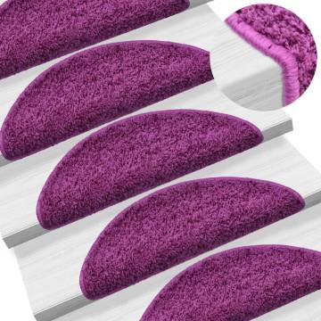 Violet Stair Mats 10 pcs - 65x21x4 cm | Hipomarket UK